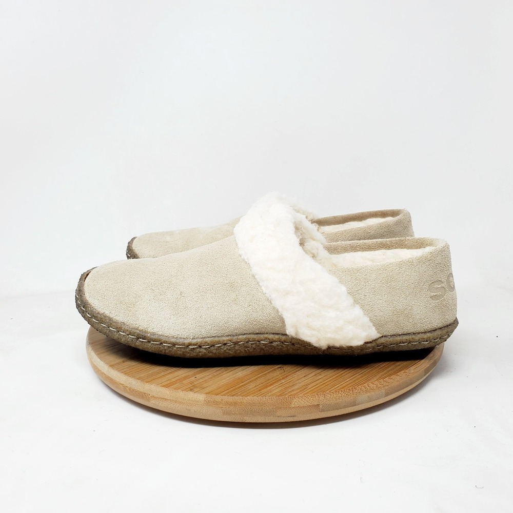 Sorel Nakiska II Slipper Womens 6 Suede Slide Lined Indoor Outdoor Slipper
